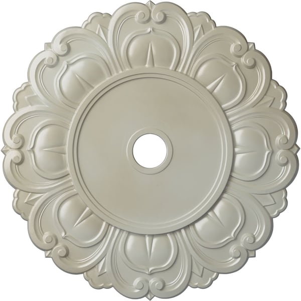 Ekena Millwork Angel Ceiling Medallion (Fits Canopies up to 15 3/4"), 32 1/4"OD x 3 5/8"ID x 1 1/8"P, Flash Blue CM32ANFBS - main